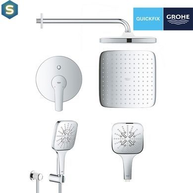 Душова система прихованого монтажу Grohe QuickFix Start UA25183007, Хром