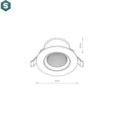 Точечный светильник Nowodvorski 10553 Egina LED 1x10W 3000K 650Lm IP20 Bl