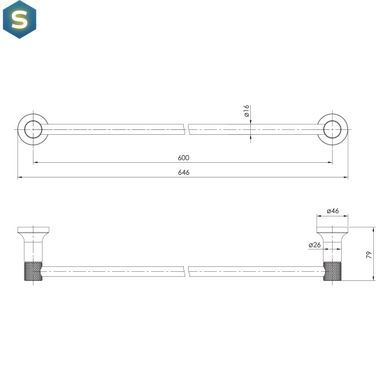 Тримач для рушників Imprese Brenta ZMK071901270 хром