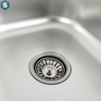 Кухонная мойка из нержавеющей стали закругленная Valeso сатин 7848D (0,8/180 мм), Satin