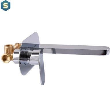 Змішувач для умивальника Topaz Barts TB-07225-H36 вбудований у стіну, cartridge D35, Хром