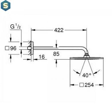 Верхний душ Grohe Rainshower 26259000