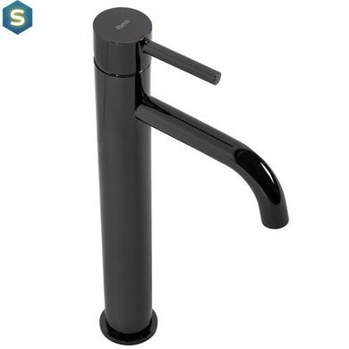 Змішувач для умивальника Rea Lungo black glossy високий REA-B0662, Черный матовый