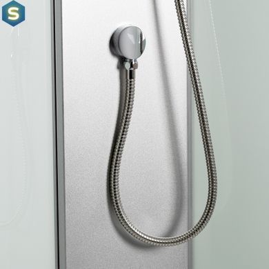 Гидромассажный бокс Lidz Tani SBM90x90.SAT.LOW.FR, стекло Frost 4 мм, Белый, Универсальная, белый, мелкий (до 20 см)