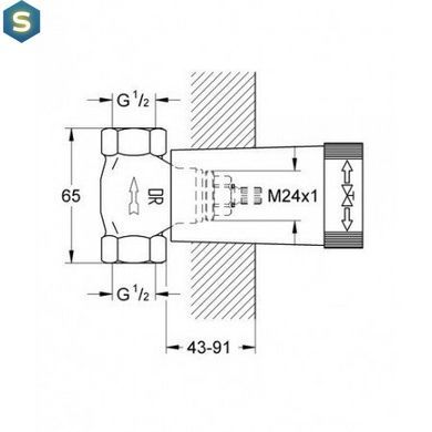 Скрытая часть Grohe Rapido 29032000