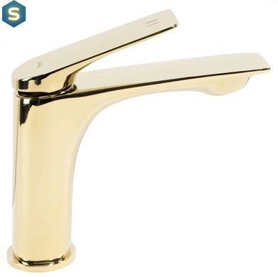Змішувач для умивальника Rea Avalon gold низький REA-B1118, Золотий