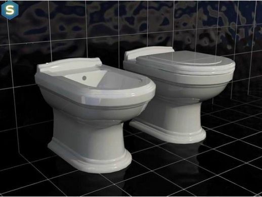 Унітаз підлоговий приставний Villeroy&Boch Hommage 666310R2, Білий