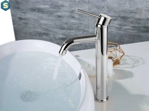 Смеситель для умывальника Rea Lungo chrome хром высокий REA-B4104, Хром