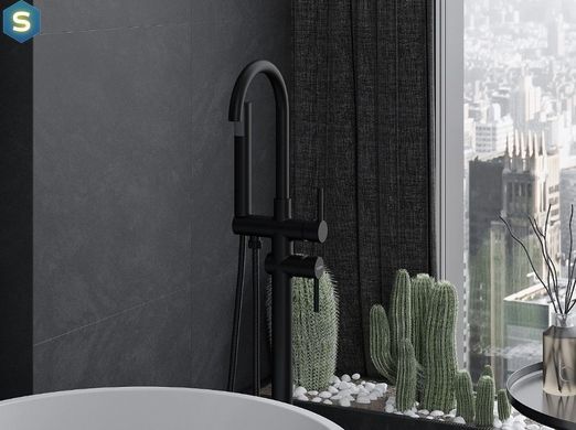 Змішувач для ванни Mexen Alma black MEX-75033-70, Черный матовый