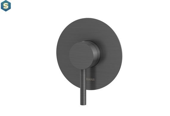 Душевая система Kohlman Axel 25 graphite + BOX скрытого монтажа KPL-QW220AG25, Графит