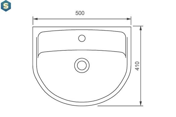 Раковина Kolo Status 50x41 2321500UA, Білий