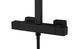 Душевая система Corsan Ango black с термостатом CMN02TBL, Черный матовый