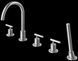 Смеситель на борт ванны Kohlman Roxin chrome QB242R, Хром