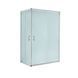 Душова кабіна Lidz Wawel SC100x80.SAT.LOW.FR, скло Frost 5 мм без піддона, Хром матовий, Універсальна, матовий