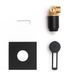 Душевая система для ванны Paffoni Shower верхний душ 200x200 мм black matt KITRIN010NO/M, Черный матовый