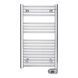 Рушникосушка електрична Zehnder Aura 906 x 500 мм хром 200 Вт з проводом (PBECZ-090-50-MQ-SC), Хром, Праве, Електронний