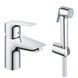 Змішувач з гігієнічною лійкою Grohe QuickFix StartEdge S-Size 23773001, Хром
