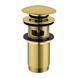 Донний клапан Omnires click-clack brushed brass A706BSB, Золотий