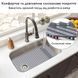 Силіконовий килимок в мийку термостійкий Nett SG-6433, Каппучино