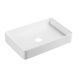 Умывальник Qtap Tern накладной прямоугольный 600x405x110 мм White + донный клапан PU02, Белый