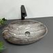 Умивальник (раковина) VBI VICENZA DARK STONE GLOSSY накладний, Каппучино