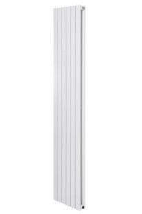 Вертикальный дизайнерский радиатор отопления Arttidesign Terni II 6/1800/354/50 белый матовий, Белый матовый