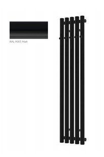 Полотенцесушитель водяной Terma Rolo Hanger 1200x260 Ral 9005 matt WGROW120026K9M5SX, Черный матовый