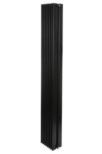 Дизайнерский радиатор Betatherm Metrum 2 H-1800 мм, L-255 мм с нижним подключением BM6 2180-30/08 9005М 66, Черный матовый