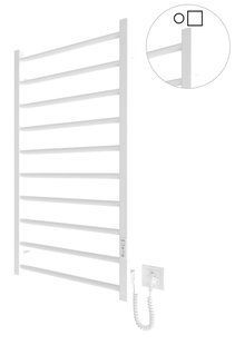 Електрична рушникосушарка HF Leeds 970x530 white matte 6.1.0804.06.WM, Белый матовый, універсальне (конектор), Електронний