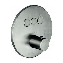 Термостат для душу на 3 споживача Paffoni Compact Box steel CPT019ST, Нержавіюча сталь