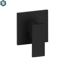 Душова система для ванни Paffoni Shower верхній душ 200x200 мм black matt KITEL010NO/M, Черный матовый