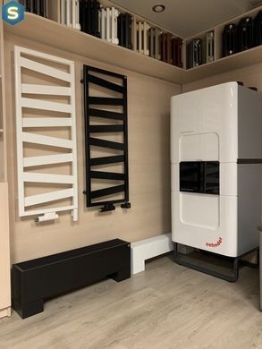 Полотенцесушитель электрический Zehnder Kazeane стальной 1266 x 550 мм программируемый белый (RB-130-050-9016-HOTS), Белый, Правое, Электронный