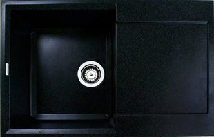 Кухонная мойка Adamant Horizon 780x495x230 чёрный металлик 000008550, Черный/золото