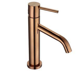 Смеситель для умывальника Mexen Rumba rose gold низкий MEX-73500-60, Розовое золото
