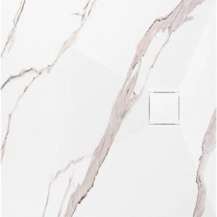 Душовий піддон Rea Magnum 90x90 carrara white REA-K7005, Мармур