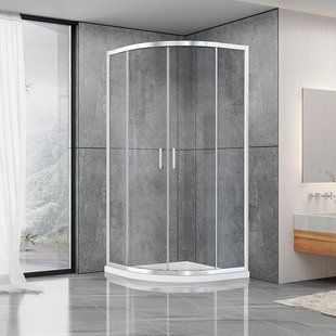 Душова кабіна Dusel A-511 90x90x190 прозоре, Хром, прозорий, хром, 90x90