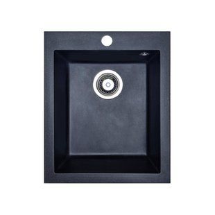 Кухонная мойка Adamant Board 410x495x190 чёрный 76223, Черный/золото