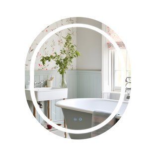 Зеркало Qtap Gemini 800х700 с LED-подсветкой Touch, с антизапотеванием, с диммером температуры цвета (3000-6500K) Reverse QT2578R8070