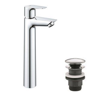 Смеситель для раковины Grohe QuickFix StartEdge XL-Size 23777001 с донным клапаном, Хром