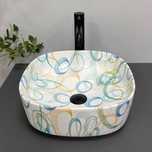 Умывальник VBI Arezzo abstract matt накладний VBI-013203, Кольоровий