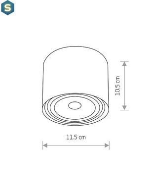 Точковий світильник Nowodvorski 9486 Bit GU10, ES111 1x75W IP20 Gr