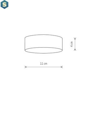 Потолочный светильник Nowodvorski 10402 Lid Round Led 1x15W 3000K 1200Lm IP20 Wh