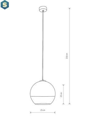 Подвесной светильник Nowodvorski 7606 Globe plus E27 1x60W IP20 Bl