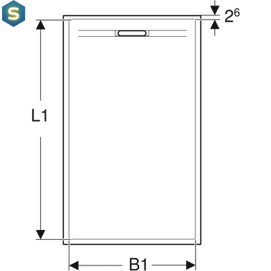 Душевой поддон Geberit Sestra 100x90 550.253.00.2 белый