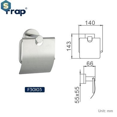 Бумагодержатель нержавейка Frap F30103 1/40, Хром