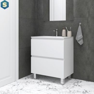Тумба підлогова Koller Pool Edge New 700 з умивальником білий EDNEW070WHITE, Білий
