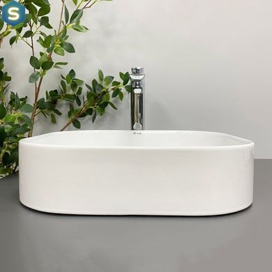 Умивальник (раковина) VBI LESINA WHITE накладний, Білий