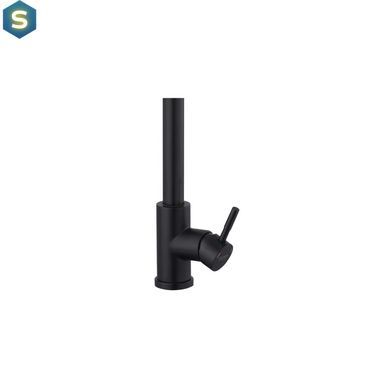 Смеситель для кухни с выдвижным изливом Kroner KRP Edelstahl Klassisch - SCH03915, Черный матовый