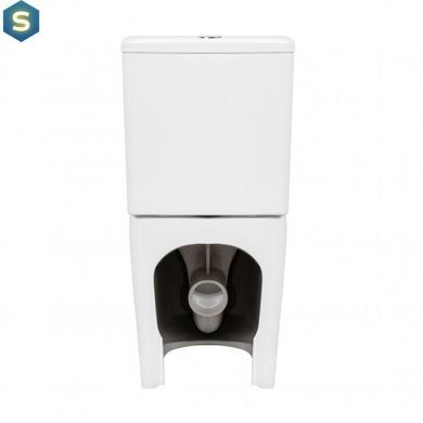 Унітаз-компакт Qtap Scorpio безободковий Ultra Quiet з сидінням Soft-close QT14222125AUQW, Білий