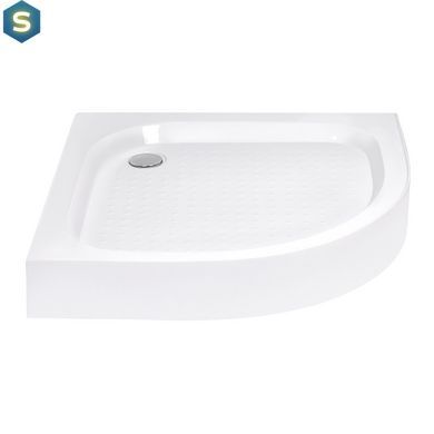 Гідромасажний бокс Lidz Tani SBM90x90.SAT.LOW.GR, скло тоноване 4 мм, Чорний/золото, Універсальна, чорний, мелкий (до 20 см)